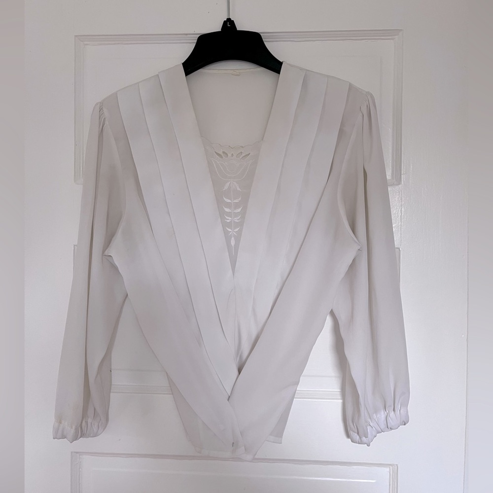 ❣️Vintage❣️Cute white blouse!